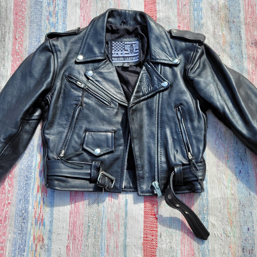 Black Leather Biker Jacket
